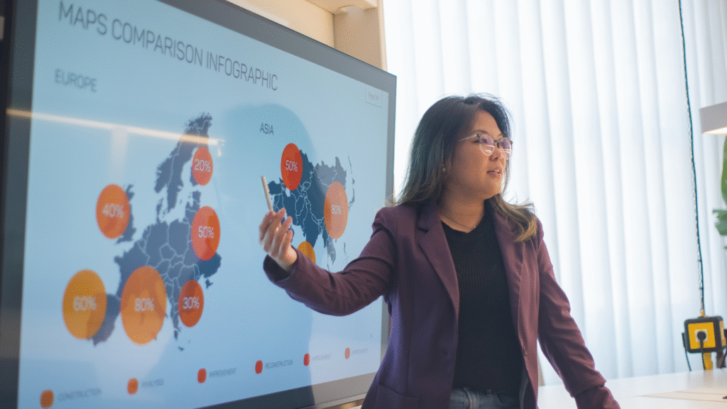 Illustration of AI and human collaboration in modern marketing trends 2025